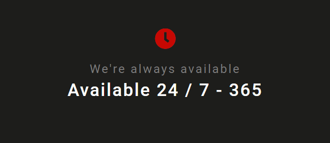 Available 24/7